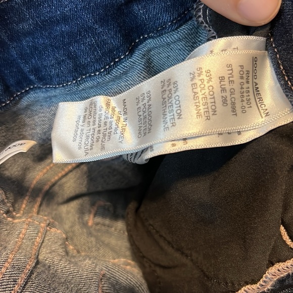 Good American Good Legs Crop Skinny Jeans Size 0 - Picture 11 of 12